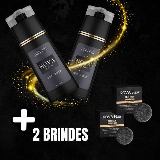Nova Hair™ Instant Dye Shampoo Kaufe 1, erhalte 2 + 2 Gratisartikel: 2 Ton- und Farbverstärkende Shampoo-Bars